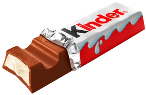 Barrita Kinder de la fotografía aportada, sin fondo